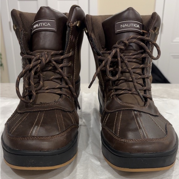 Nautica Men's Dark Brown Lace-Up Boots - Picture 3 of 10